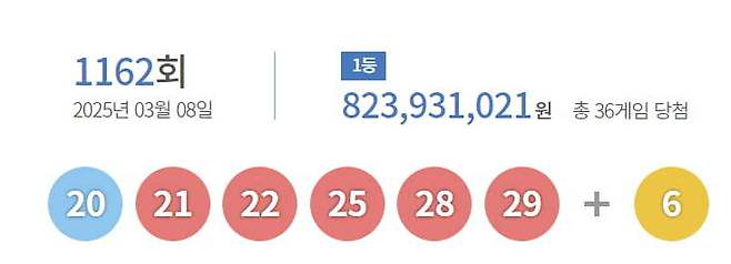 동행복권 홈페이지 캡처