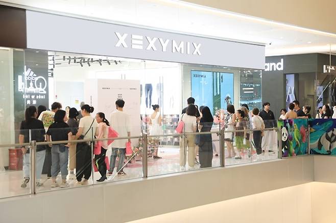 젝시믹스 중국 텐진 매장 전경./사진제공=젝시믹스
