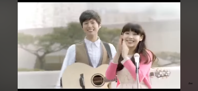 박보검-아이유. 농심 유튜브 채널.