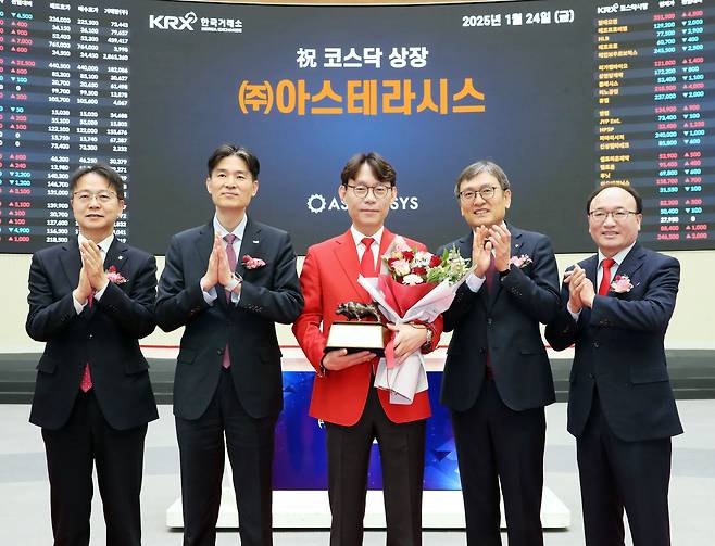 아스테라시스 코스닥시장 상장기념식/연합뉴스