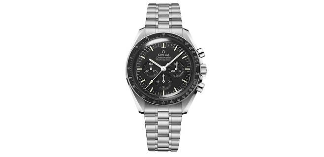 오랜 시간 사랑 받고 있는 스피드마스터 문워치 라인업의 대표 모델이다. 사진 오메가