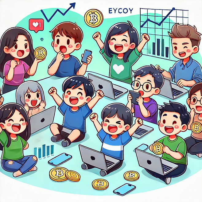 가상자산 투자자의 모습을 챗GPT에 요청했다. [사진 = 챗GPT]