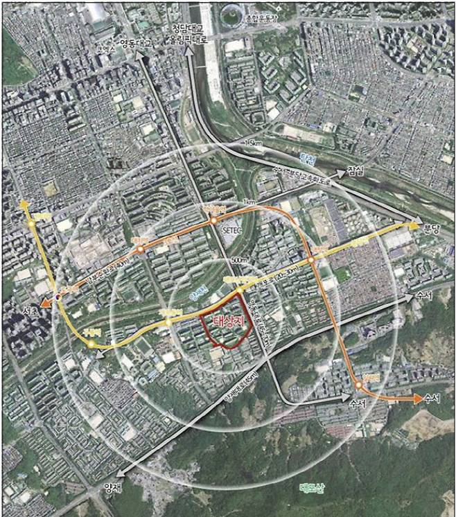 ‘개포주공 6·7단지’ 위치도(출처: 정비몽땅)