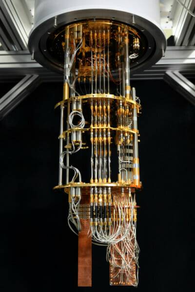 국내 연구진이 개발한 20큐비트급 초전도 양자컴퓨팅 시스템.(사진=KRISS)