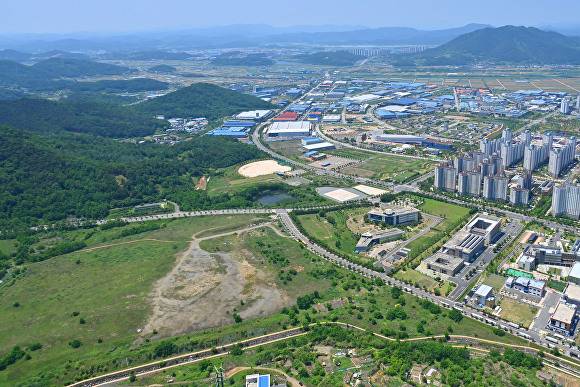 유가읍 대구테크노폴리스내 로봇테스트필드예정지 전경 [사진=달성군]