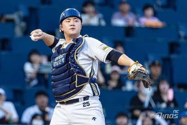 NC의 어린 투수들을 이끌어야 할 김형준. 사진=NC 제공