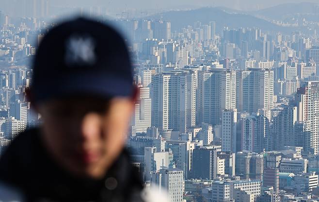 서울 시내 아파트 밀집단지의 모습 [연합]