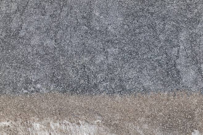 눈이 앞을 가린다.