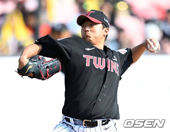 [OSEN=이대선 기자] LG 송승기 2025.03.08 /sunday@osen.co.kr