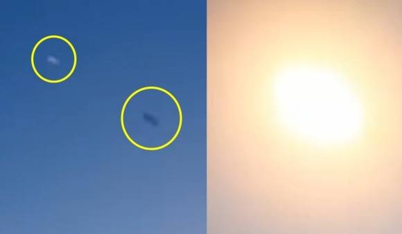 IRIS-T 미사일이 러시아 미사일을 요격하는 모습. 영상 캡처