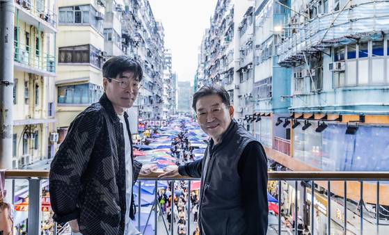 홍콩을 찾은 박찬일 셰프와 왕육성 사부. 권혁재 사진전문기자