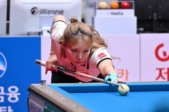 김가영의 연승을 '38'에서 끊은 김예은. 사진[연합뉴스]