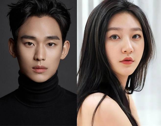 배우 김수현(왼쪽)과 고 김새론. 소속사 제공