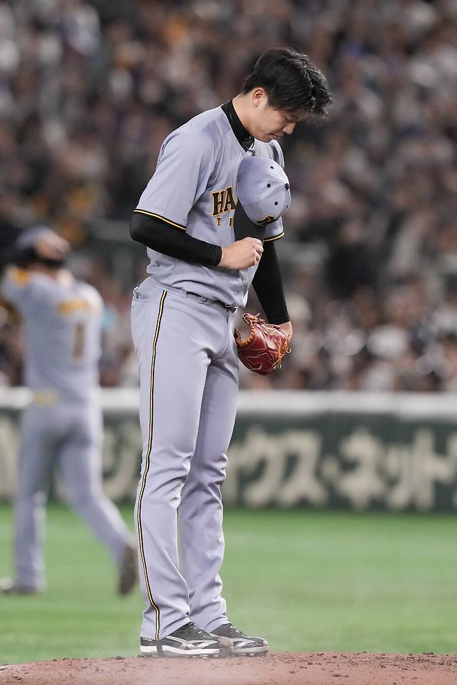 ▲ 한신 선발투수 사이키 히로토. ⓒ 연합뉴스/AP