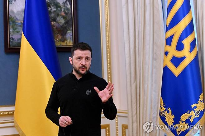 볼로디미르 젤렌스키 우크라이나 대통령 [AFP 연합뉴스 자료 사진. 재판매 및 DB 금지]