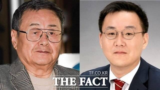 김준기 창업회장(왼쪽)과 김남호 회장이 지난해 DB하이텍으로부터 각각 34억5300만원, 24억6400만원의 보수를 받았다. /더팩트 DB, DB그룹