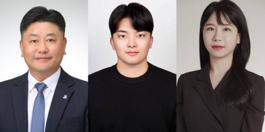 대전시의회 유성구 제2선거구 보궐선거 후보자. (왼쪽부터) 더불어민주당 방진영(51) 민주당 정책위 부의장, 국민의힘 강형석(24) 대전시당 대변인, 조국혁신당 문수연(33) 변호사. 중앙선거관리위원회 제공