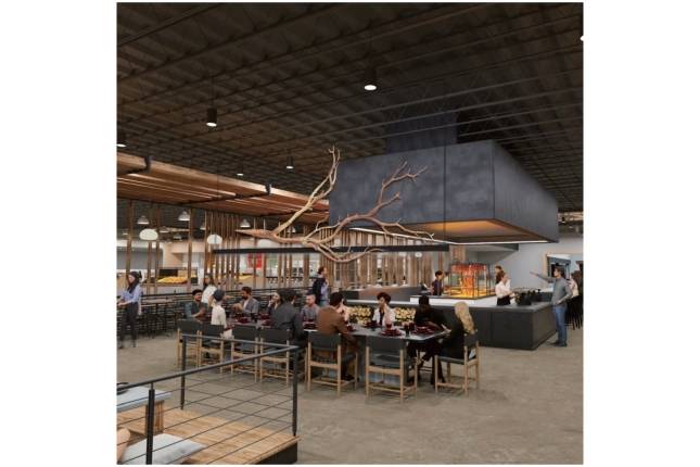 메가마트가 오는 28일 미국 캘리포니아주에 문을 여는 자갈치 내부의 렌더링 이미지. / 사진=자갈치 인스타그램