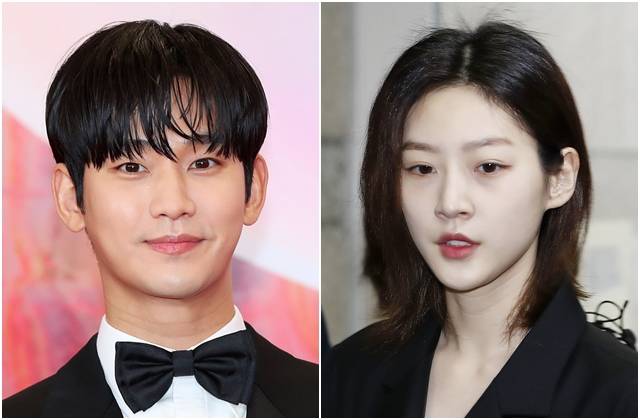 배우 김수현(왼쪽 사진)과 김새론. 뉴시스