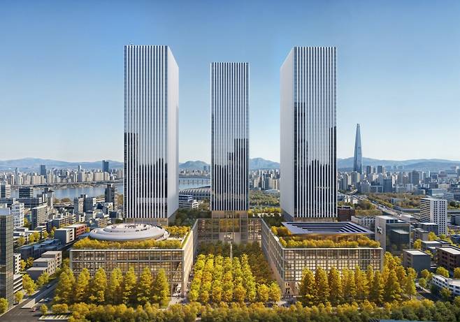 현대자동차그룹 GBC 디자인 조감도(녹지공간)