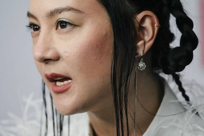 [뉴욕=AP/뉴시스] 2023년 5월18일 미국 뉴욕에서 열린 '2023 펜 아메리카 리터러리 갈라'에 참석한 미셸 자우너.