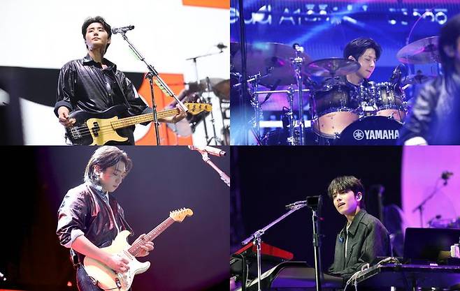 [서울=뉴시스] 그룹 '데이식스'(DAY6)가 지난 15~16일 광주 광산구 광주여대 유니버시아드 체육관에서 세 번째 월드투어 '포에버 영(FOREVER YOUNG)' 일환 단독 공연을 성료했다. (사진=JYP엔터테인먼트 제공) photo@newsis.com *재판매 및 DB 금지