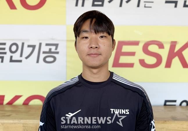 LG 우강훈이 스타뉴스와 인터뷰를 하고 있다. /사진=양정웅 기자