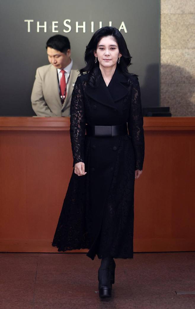 이부진 호텔신라 대표이사 사장이 20일 오전 서울 중구 삼성전자 장충사옥에서 열린 호텔신라 주주총회에 참석한 후 이동하고 있다. 2025.3.20 사진=뉴스1