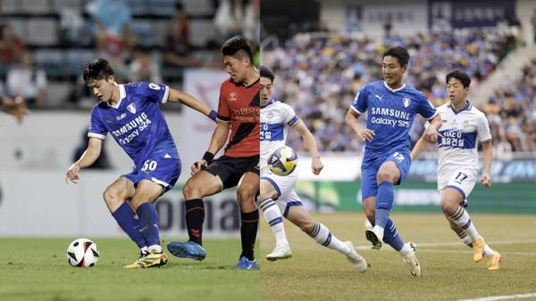 고종현(왼쪽), 권완규(이상 수원삼성). 한국프로축구연맹 제공