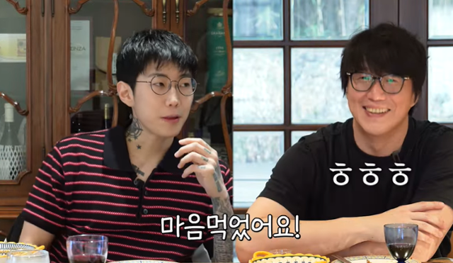 박재범이 벤슨 분의 공연을 보고 자극받았다고 털어놨다. '성시경의 만날텐데' 캡처