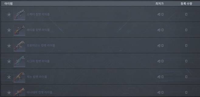 ▲ 거래소에서 파랑색 장비를 구매 후 분해하여 얻자