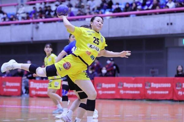 사진 2024-25 일본 여자 핸드볼 리그 H 20라운드 HC 나고야와 블루 사쿠야의 경기 모습, 사진 출처=HC 나고야