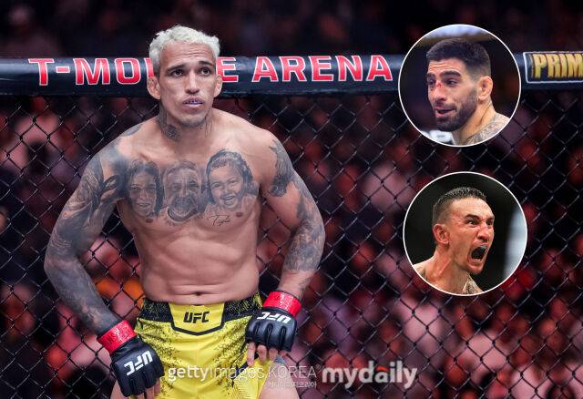 올리베이라(왼쪽)가 토푸리아(오른쪽 위)·할로웨이와 대결에 대한 의견을 밝혔다. /게티이미지코리아