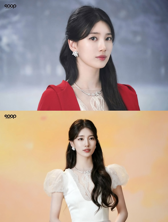 디즈니 실사판 영화 ‘백설공주’에서 한국버전 스페셜 OST를 부른 가수 겸 배우 수지. 매니지먼트 숲 제공