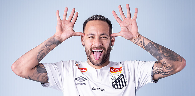 네이마르. 산투스 SNS