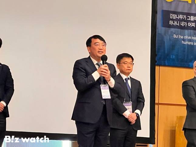 한남4구역 시공사 선정 총회에 참석한 김상국 삼성물산 주택사업개발부장(부사장)/사진=김미리내 기자