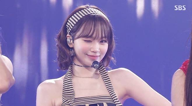 르세라핌 김채원. 사진 | SBS 방송화면