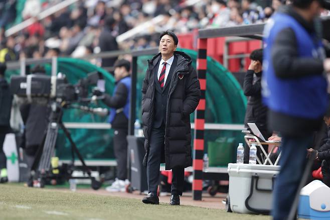 포항스틸야드/ K리그1/ 포항스틸러스 vs 대전하나시티즌/ 포항 박태하 감독/ 아쉬움/ 사진 김정수