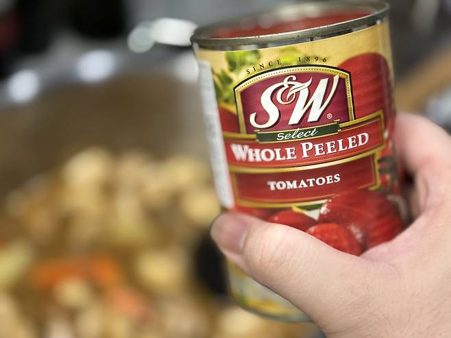 ▲ 토마토 넣고