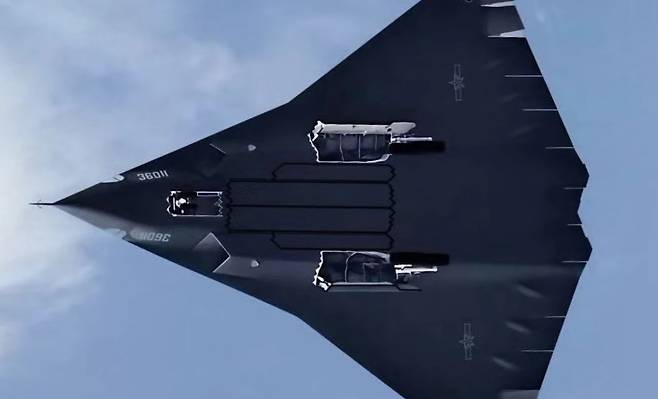 중국에서 공개된 6세대 전투기