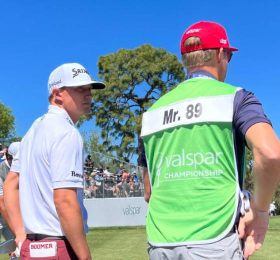 2023년 맥스 그리비의 캐디빕. ‘미스터 89’라고 쓰여 있다. 사진 PGA투어