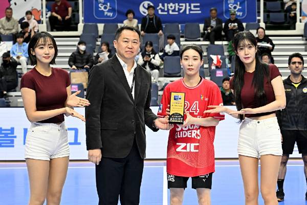 사진 경기 MVP SK슈가글라이더즈 강경민, 사진 제공=한국핸드볼연맹