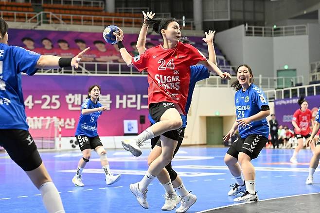 SK슈가글라이더즈가 H리그 정규리그 1위를 확정했다.(H리그 제공)