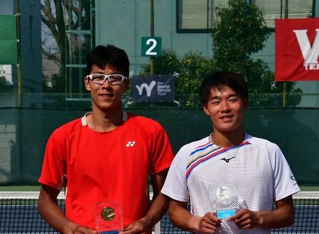 와세다대국제오픈에서 우승한 정현(사진제공 M15 Nishi-Tokyo Team REC Waseda University International Tennis Open 2025)