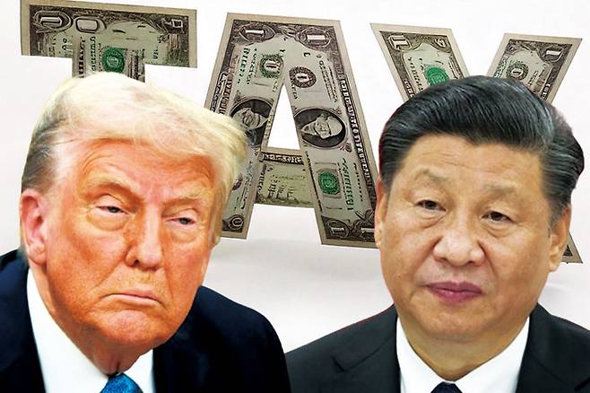 도널드 트럼프 미국 대통령과 시진핑 중국 국가주석.
