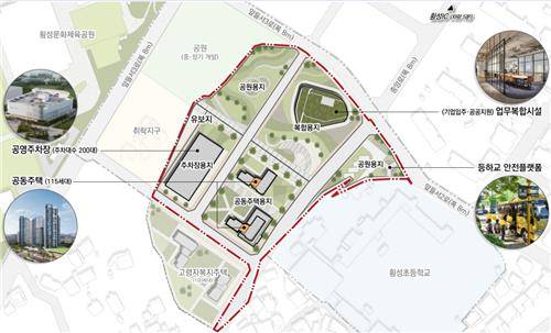 횡성 읍하 이모빌리티 혁신지구 배치도 [횡성군 제공. 재판매 및 DB 금지]