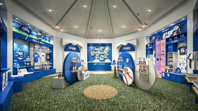 삼성 라이온즈X바오패밀리 팝업스토어의 모습. 삼성물산 제공