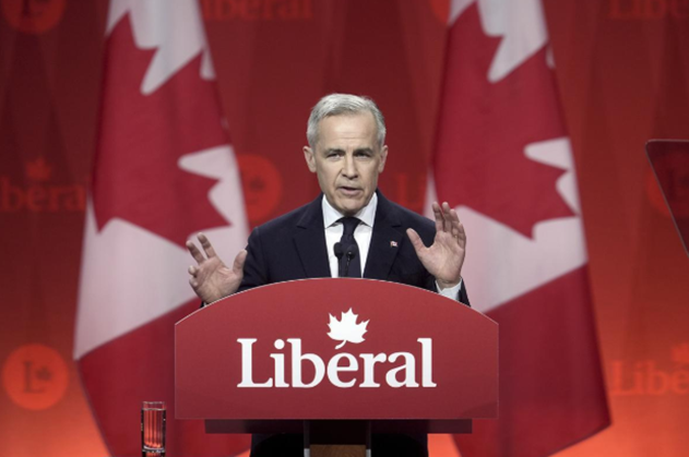 마크 카니 캐나다 총리 당선인이 지난 9일 오타와에서 연설하고 있다. ⓒAP/뉴시스