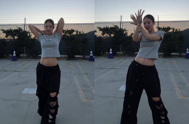 블랙핑크 제니가 공개한 '엑스트라엘' 챌린지 영상 제니 SNS