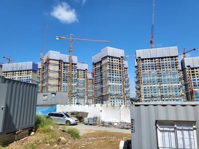 ▲ 아파트 건설 현장